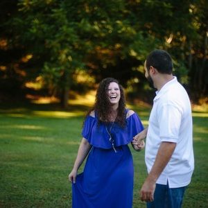 Royal blue maxi dress